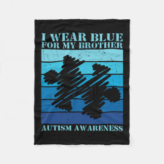 Cobertor De Velo Eu Visto Azul Para O Meu Irmão Crianças Autistas A