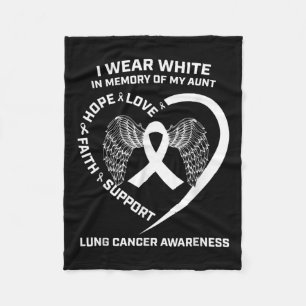 Cobertor De Velo Eu Visto Branco Em Memória Da Minha Tia, Cancer Pu