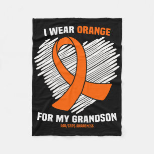 Cobertor De Velo Eu Visto Laranja Para A Consciência Do Meu Avô.