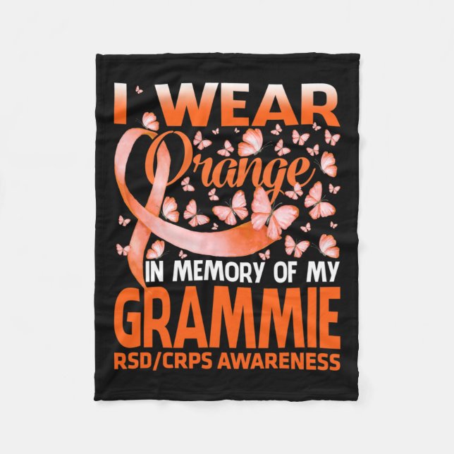 Cobertor De Velo Eu Visto Laranja Para Minha Consciência Do Rsd Do  (Frente)