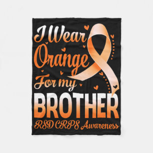 Cobertor De Velo Eu Visto Laranja Para O Meu Irmão Rsd Crps Sensibi