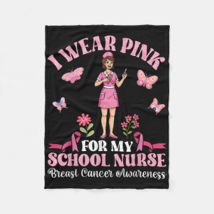 Cobertor De Velo Eu Visto Rosa Para A Minha Enfermeira Da Escola Ca