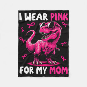 Cobertor De Velo Eu Visto Rosa Para A Minha Mãe T-rex Dinossauros.