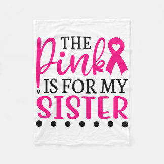 Cobertor De Velo Eu Visto Rosa Para Minha Irmã T Camisa Cancer De M