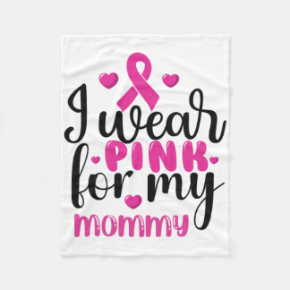 Cobertor De Velo Eu Visto Rosa Para O Cancer Da Minha Mamãe
