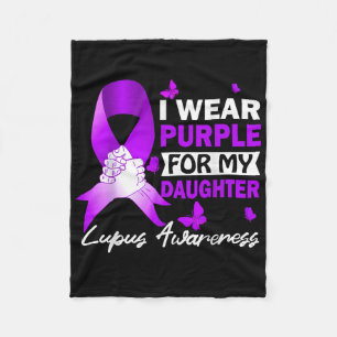 Cobertor De Velo Eu Visto Roxo Para Minha Consciência Do Lupus Da F