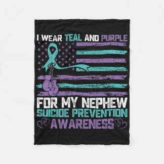 Cobertor De Velo Eu Visto Teal E Roxo Para A Minha Predição De Suic
