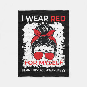 Cobertor De Velo Eu Visto Vermelho Por Minha Consciência Da Doença