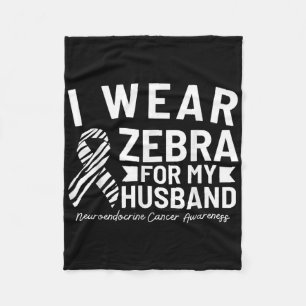 Cobertor De Velo Eu Visto Zebra Para O Meu Cancer Neuroendócrino Do