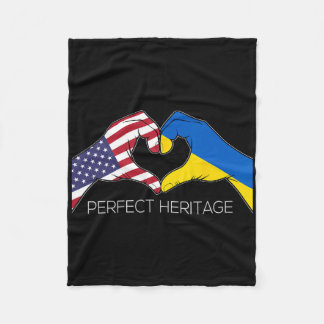 Cobertor De Velo Eua E Ucrânia Ucraniano Americano Herança Perfeita