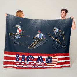 Cobertor De Velo EUA Skiece Fleece Blanket
