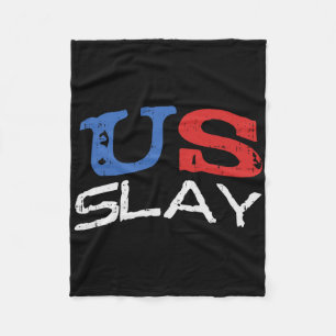 Cobertor De Velo Eua Slay Engraçado Usa 4 De Julho América Patrióti