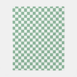 Cobertor De Velo Eucalyptus mist checkerboard pattern