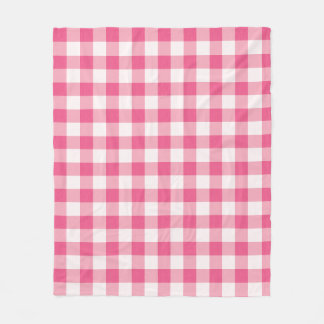 Cobertor De Velo Eucalyptus Pink & White Gingham Check