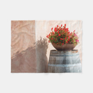 Cobertor De Velo Europa, Itália, Toscana. Vaso de flor