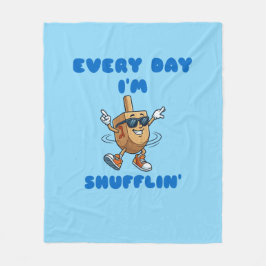 Cobertor De Velo Every Day I'm Shufflin Fleece Blanket