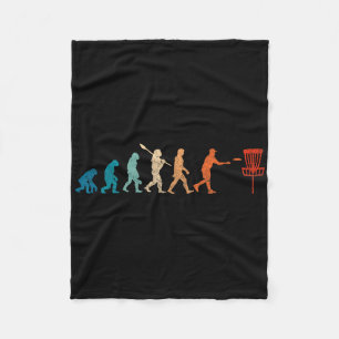 Cobertor De Velo Evolução Vintage Disc Golf Engraçado Golfe Sortudo