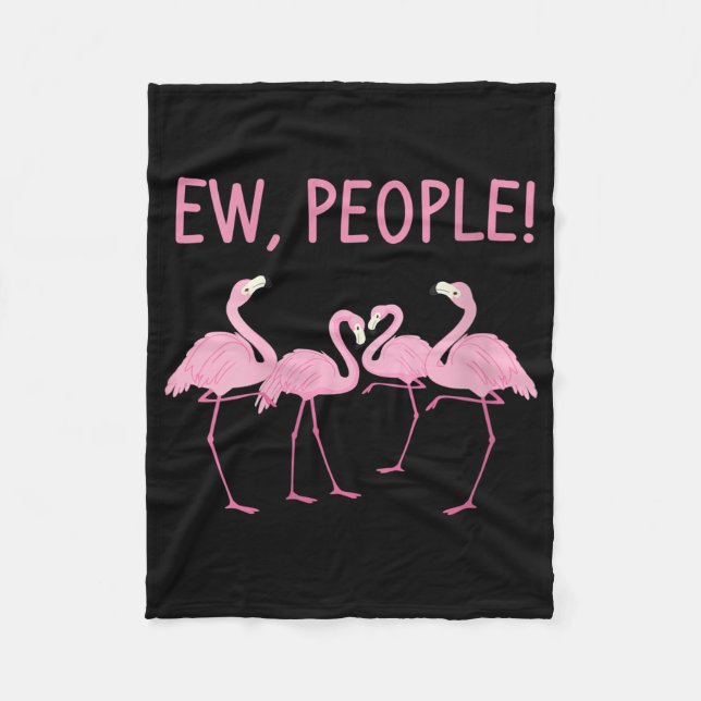 Cobertor De Velo Ew Pessoas Flamingo Social Distanciando Tropical (Frente)