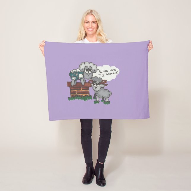 Cobertor De Velo Ewe are My World (In Situ)