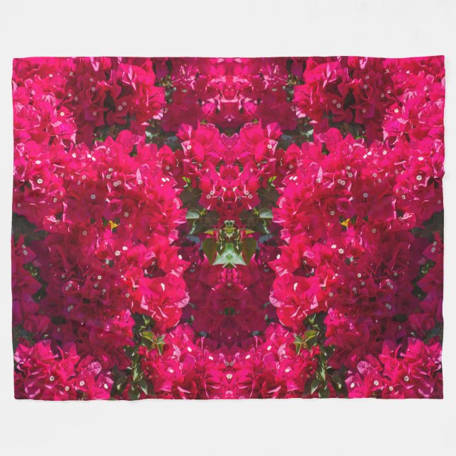 Cobertor De Velo Excelente Bougainvillea Fleece Blanket (Frente (Horizontal))