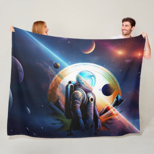Cobertor De Velo Explorador De Espaço Profundo No Conjunto De Espaç