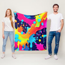 Explosão de pintura neon