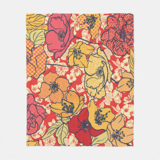 Cobertor De Velo Explosão Floral: Tendência Da Vintagem Sem Pernas.