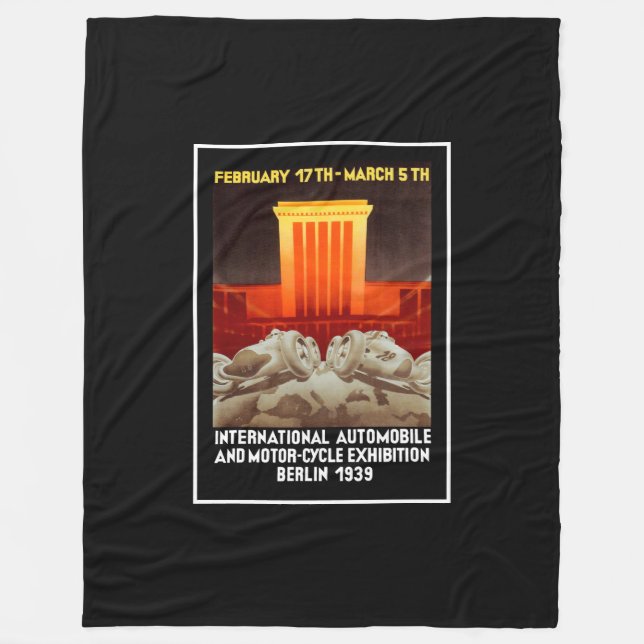 Cobertor De Velo Exposição de automóveis Art Déco alemã (Frente)