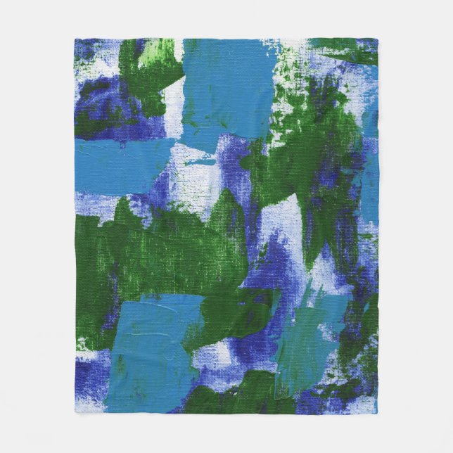 Cobertor De Velo Expressão abstrato nº 4 por Michael Moffa (Frente)