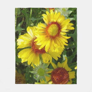 Cobertor De Velo F6 Amarelas Flores Silvestres Gaillardia