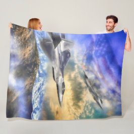 COBERTOR DE VELO F-22 RAPTORES SOBRE O BLANKET DA CARGA AMÉRICA