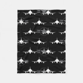 Cobertor De Velo F-4 Avião Militar de Combate com Jato