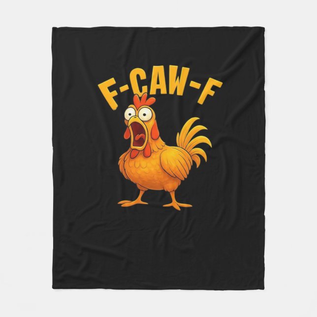 Cobertor De Velo F-Caw-F-Chicken Essential Funny Quote (Frente)