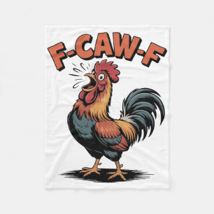 Cobertor De Velo F Caw F Citação Engraçada de Frango Galo Humor Mem