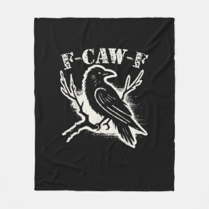Cobertor De Velo F-Caw-F Corvo Engraçado Vintage Sarcástico Humor C