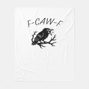 Cobertor De Velo F-Caw-F Corvo Raivoso Corvo Humor Gótico Engraçado