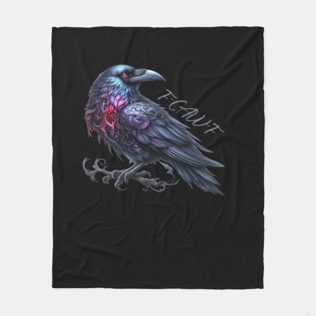 Cobertor De Velo F-Caw-F Crow Estilo Clássico Retro (Frente)