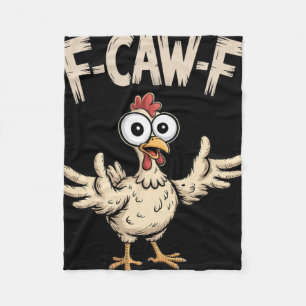 Cobertor De Velo F-caw-f Frango Olhos Largos Fazenda Cartoon Humor