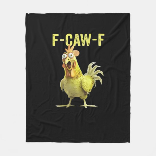 Cobertor De Velo F-Caw-F Galinha Engraçada Clássica Criativa Casual (Frente)