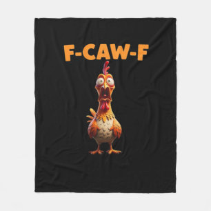 Cobertor De Velo F-Caw-F Galinha Engraçada Dizendo Frase de Galo Me
