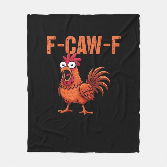 Cobertor De Velo F Caw F Galinha Engraçada Estilo Moderno Clássico (Frente)