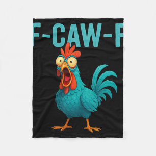 Cobertor De Velo F-caw-f Galo Engraçado Frango Fazenda Animal Humor