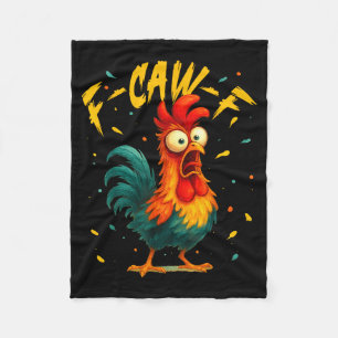 Cobertor De Velo F Caw F Galo Pássaro Engraçado Galinha Domadora Fa