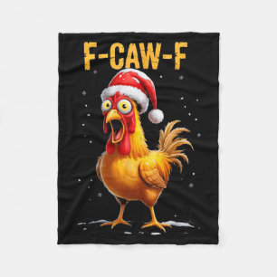 Cobertor De Velo F-caw-f Humor de Frango Engraçado Meme Natal Homen