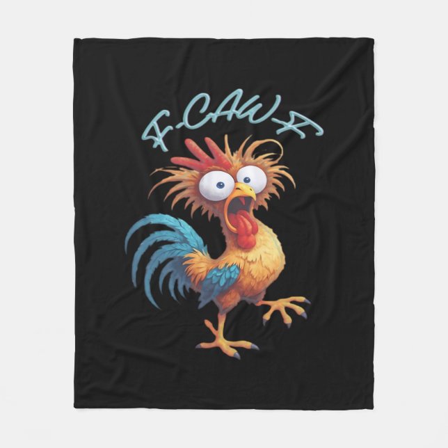 Cobertor De Velo F Caw F Humor de Frango Estilo Retrô (Frente)