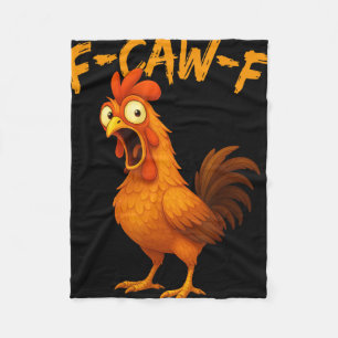Cobertor De Velo F-caw-f Humor Engraçado de Frango F-caw-f Citação