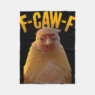 Cobertor De Velo F-caw-f Humor Engraçado de Frango F-caw-f Citação
