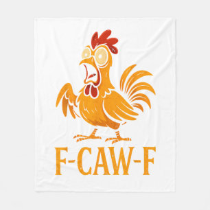 Cobertor De Velo F-Caw-F Humor Engraçado de Frango Meme de Frango A