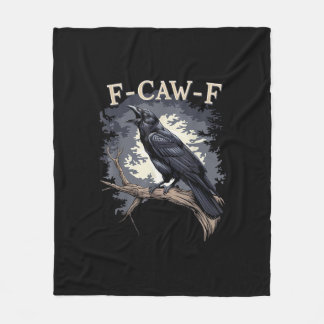 Cobertor De Velo F Caw F Pássaro Engraçado Corvo Design Criativo Ca