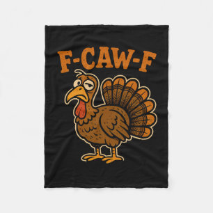 Cobertor De Velo F Caw F Peru Ação de Graças Engraçado Gobble Fcawf